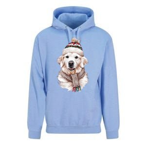 White English Cream Golden Retriever Mom Dog Puppy Christmas Gift Unisex Surf Hoodie