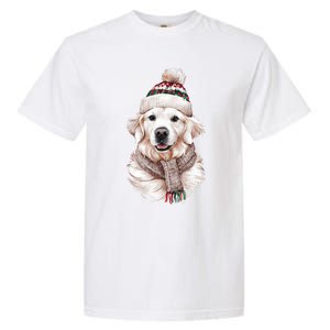 White English Cream Golden Retriever Mom Dog Puppy Christmas Gift Garment-Dyed Heavyweight T-Shirt