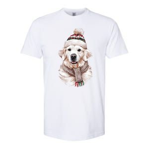 White English Cream Golden Retriever Mom Dog Puppy Christmas Gift Softstyle CVC T-Shirt