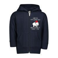 White Elephant Christmas Fun Gift Exchange Contest Toddler Zip Fleece Hoodie