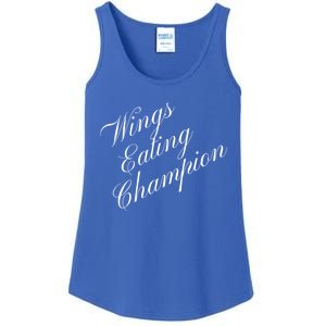 Wings Eating Champion Competitive Food Eating Contest Meaningful Gift Ladies Essential Tank