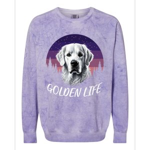 White English Cream Golden Retriever Simply Golden Gift Colorblast Crewneck Sweatshirt