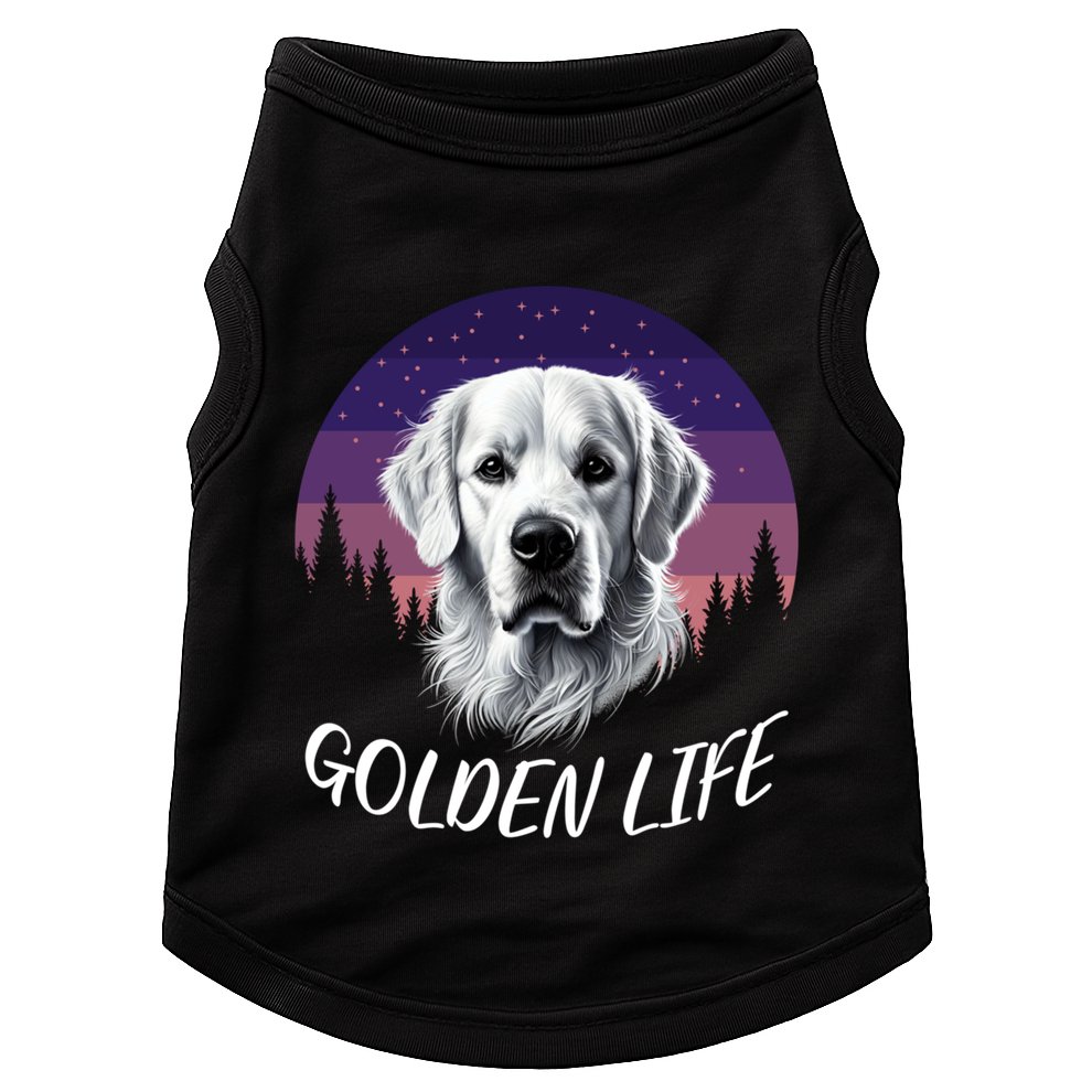 White English Cream Golden Retriever Simply Golden Gift Doggie Tank