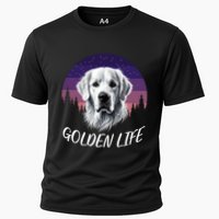 White English Cream Golden Retriever Simply Golden Gift Cooling Performance Crew T-Shirt