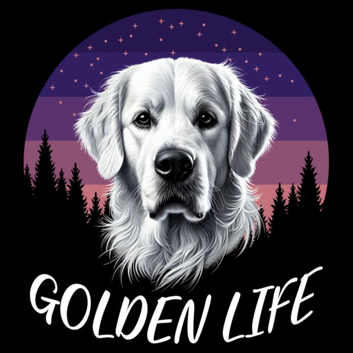 White English Cream Golden Retriever Simply Golden Gift Cooling Performance Crew T-Shirt