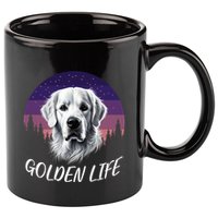 White English Cream Golden Retriever Simply Golden Gift 11oz C Handle Ceramic Mug