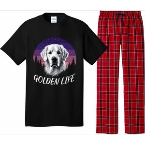 White English Cream Golden Retriever Simply Golden Gift Pajama Set