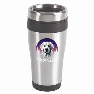 White English Cream Golden Retriever Simply Golden Gift 16oz Travel Tumbler