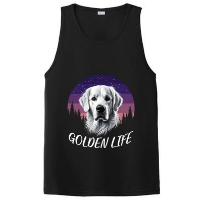 White English Cream Golden Retriever Simply Golden Gift PosiCharge Competitor Tank