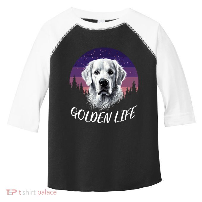 White English Cream Golden Retriever Simply Golden Gift Toddler Fine Jersey T-Shirt