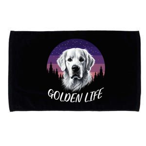 White English Cream Golden Retriever Simply Golden Gift Microfiber Hand Towel