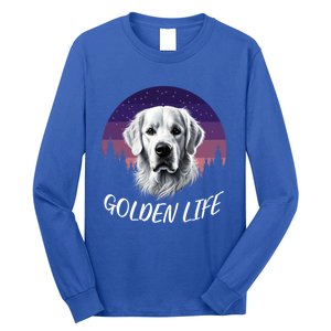 White English Cream Golden Retriever Simply Golden Gift Long Sleeve Shirt