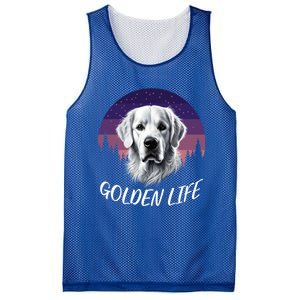 White English Cream Golden Retriever Simply Golden Gift Mesh Reversible Basketball Jersey Tank