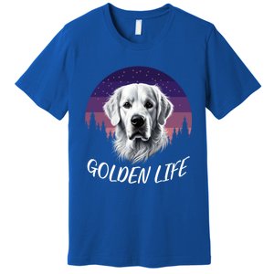 White English Cream Golden Retriever Simply Golden Gift Premium T-Shirt