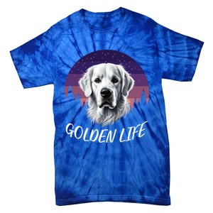 White English Cream Golden Retriever Simply Golden Gift Tie-Dye T-Shirt