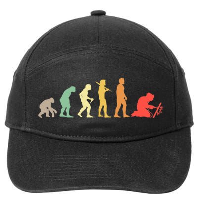 Welder Evolution Craftsman Welding Profession Welders Gift 7-Panel Snapback Hat