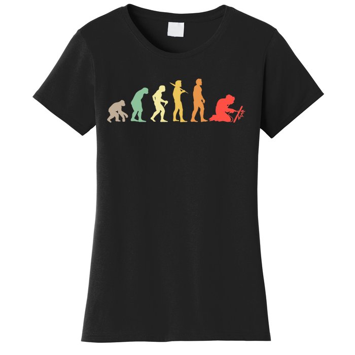 Welder Evolution Craftsman Welding Profession Welders Gift Women's T-Shirt