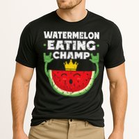 Watermelon Eating Champ Summer Eating Contest Festival Cooling Performance Crew T-Shirt