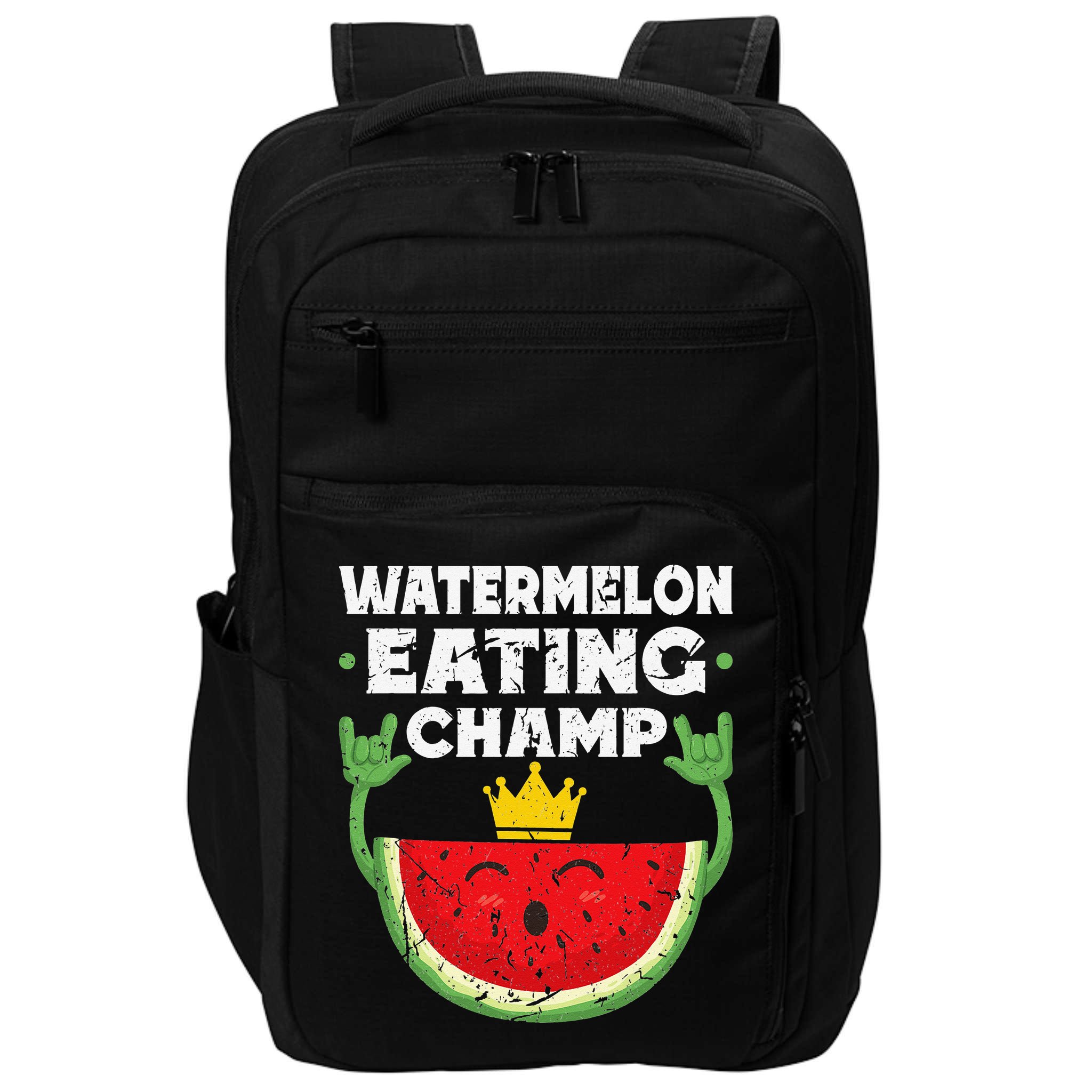 Watermelon Eating Champ Summer Eating Contest Festival Impact Tech Backpack