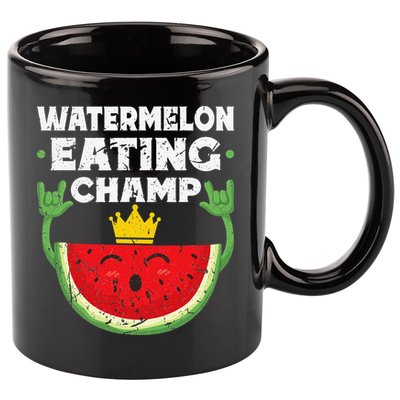 Watermelon Eating Champ Summer Eating Contest Festival 11oz C Handle Ceramic Mug