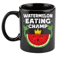 Watermelon Eating Champ Summer Eating Contest Festival 11oz C Handle Ceramic Mug