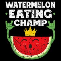 Watermelon Eating Champ Summer Eating Contest Festival Drawstring Bag