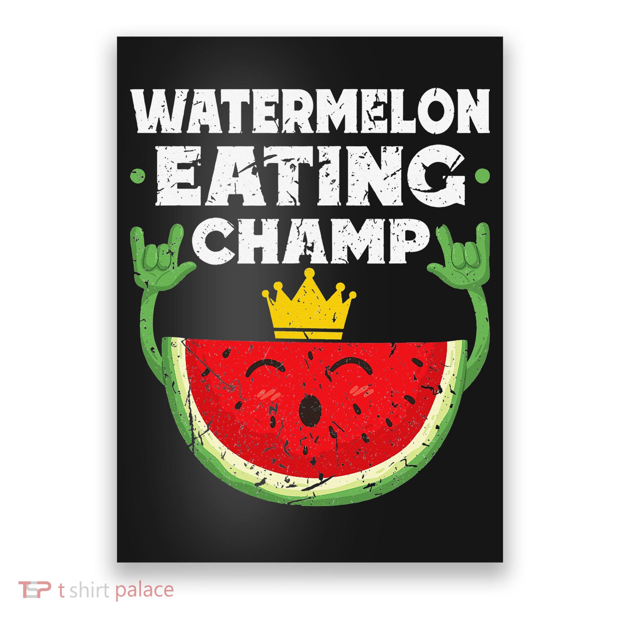 Watermelon Eating Champ Summer Eating Contest Festival Poster