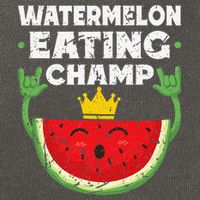 Watermelon Eating Champ Summer Eating Contest Festival Cotton Canvas Backpack