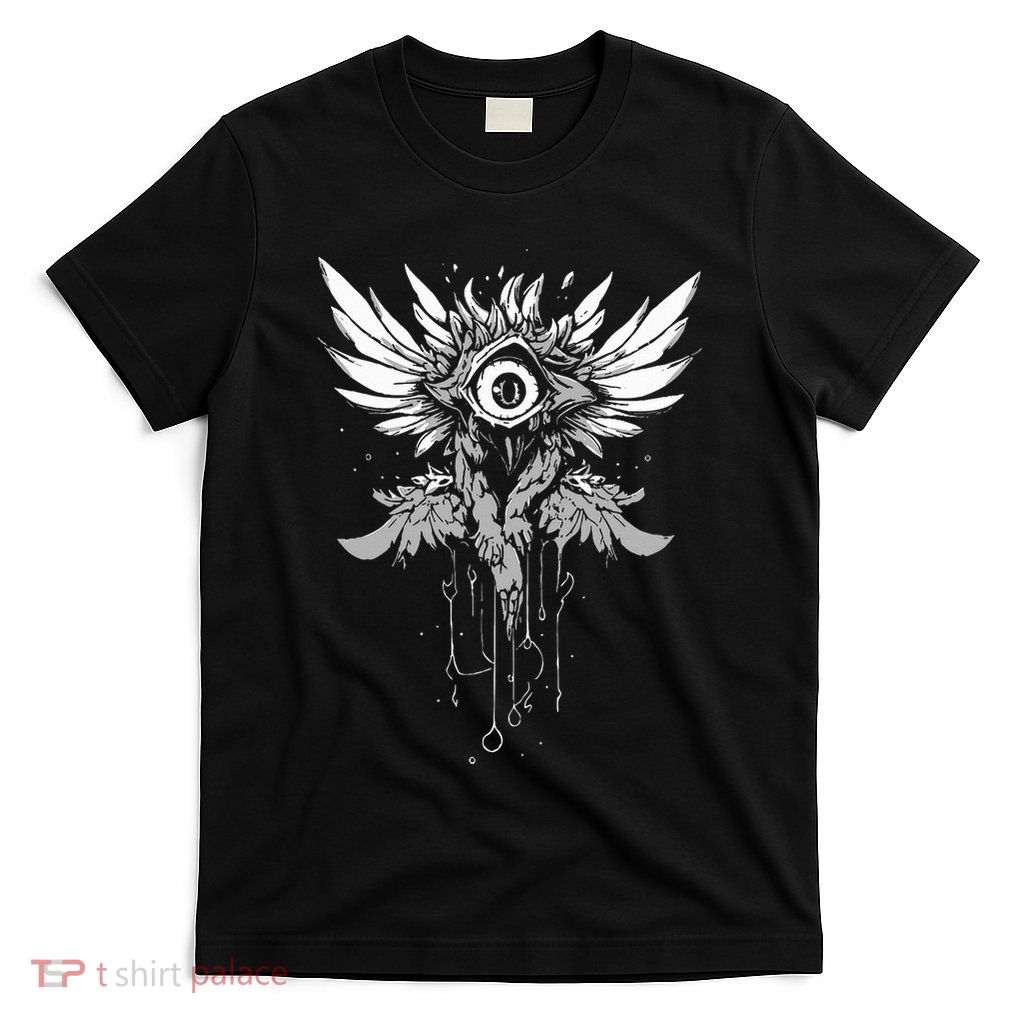 Weirdcore Eyeball Dark Pastel Goth Halloween Eyeball Wings T-Shirt
