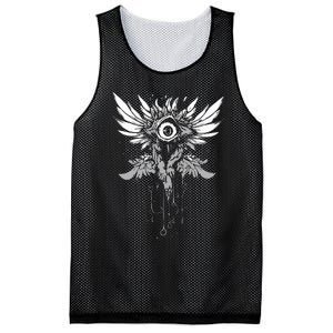 Weirdcore Eyeball Dark Pastel Goth Halloween Eyeball Wings Mesh Reversible Basketball Jersey Tank