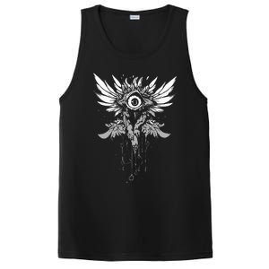 Weirdcore Eyeball Dark Pastel Goth Halloween Eyeball Wings PosiCharge Competitor Tank