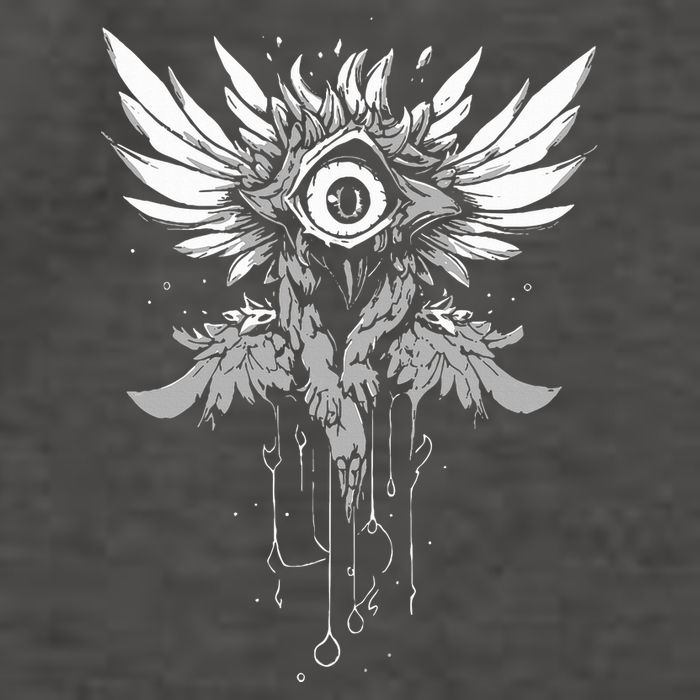 Weirdcore Eyeball Dark Pastel Goth Halloween Eyeball Wings Vector Backpack