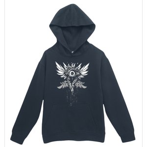 Weirdcore Eyeball Dark Pastel Goth Halloween Eyeball Wings Urban Pullover Hoodie