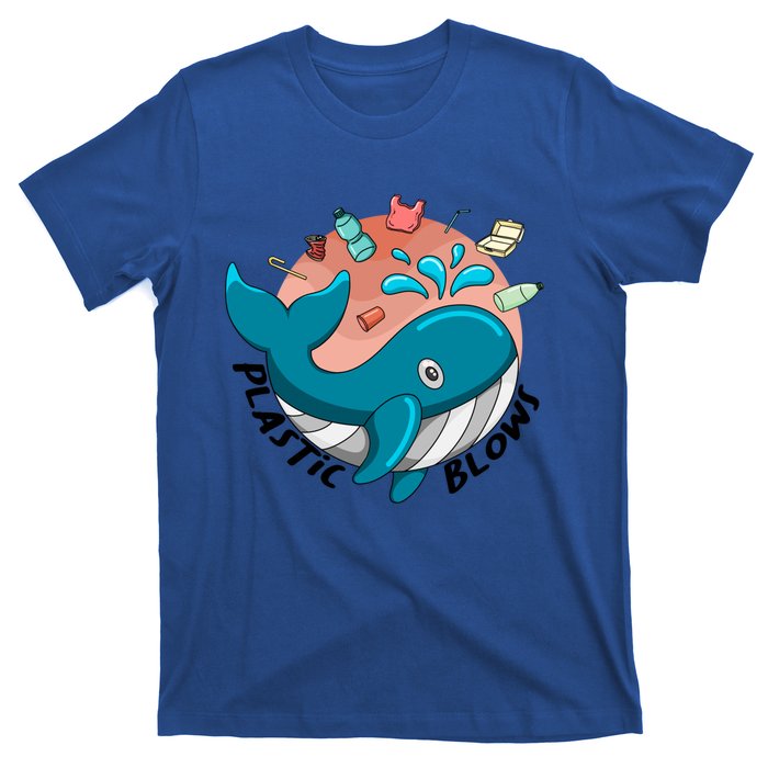 Whale Earth Day Plastic Blows Recycling Awareness Meaningful Gift T-Shirt