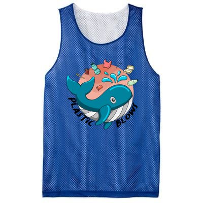 Whale Earth Day Plastic Blows Recycling Awareness Meaningful Gift Mesh Reversible Basketball Jersey Tank