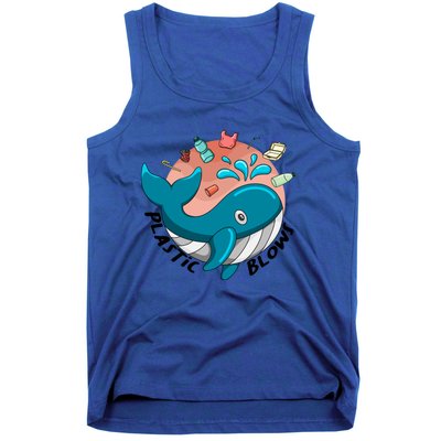 Whale Earth Day Plastic Blows Recycling Awareness Meaningful Gift Tank Top