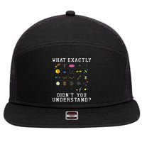 What Exactly Didn't You Understand Astrology Astrophysics 7 Panel Mesh Trucker Snapback Hat