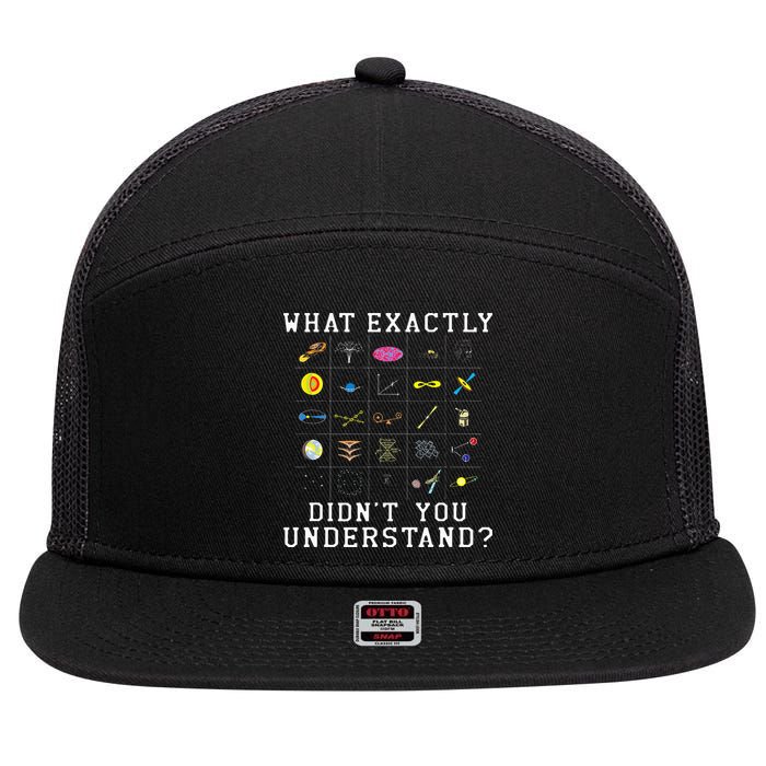 What Exactly Didn't You Understand Astrology Astrophysics 7 Panel Mesh Trucker Snapback Hat
