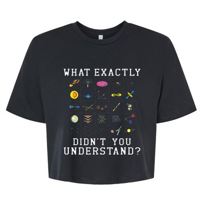 What Exactly Didn't You Understand Astrology Astrophysics Bella+Canvas Jersey Crop Tee