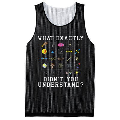 What Exactly Didn't You Understand Astrology Astrophysics Mesh Reversible Basketball Jersey Tank