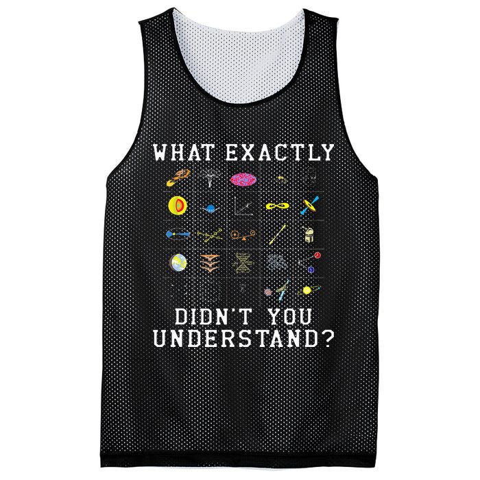 What Exactly Didn't You Understand Astrology Astrophysics Mesh Reversible Basketball Jersey Tank