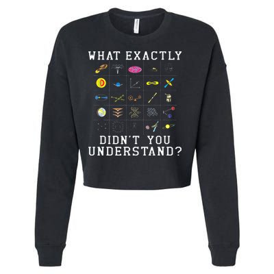 What Exactly Didn't You Understand Astrology Astrophysics Cropped Pullover Crew