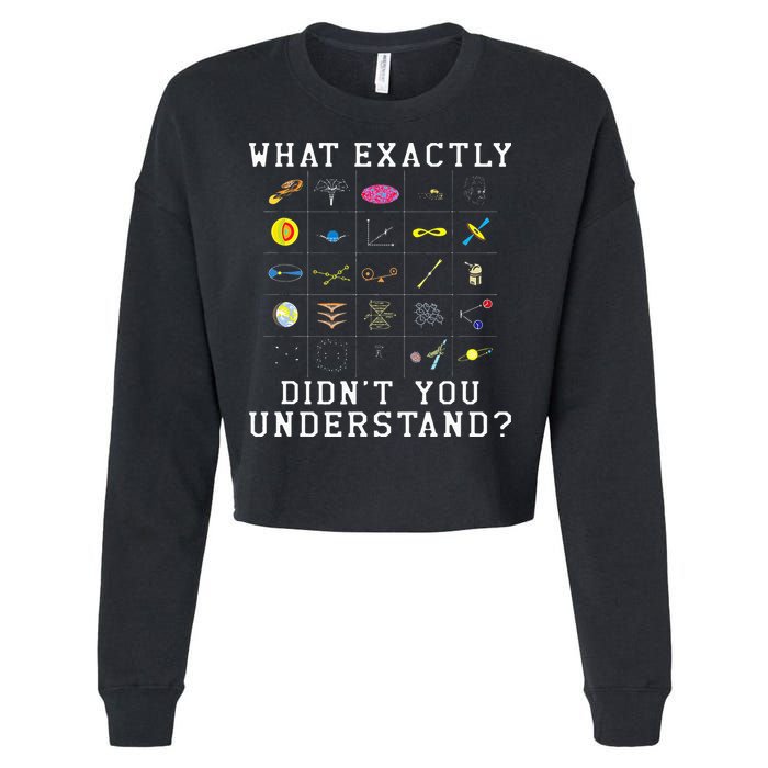 What Exactly Didn't You Understand Astrology Astrophysics Cropped Pullover Crew