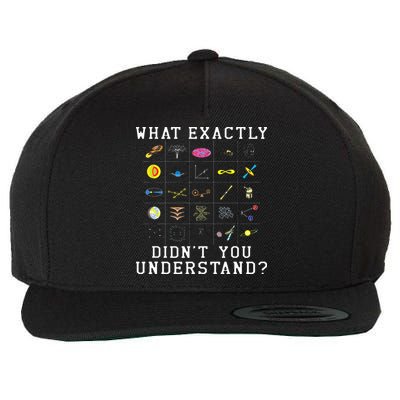 What Exactly Didn't You Understand Astrology Astrophysics Wool Snapback Cap
