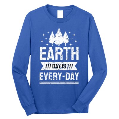 World Earth Day Is Everyday Conservation Planet Vintage Gift Long Sleeve Shirt