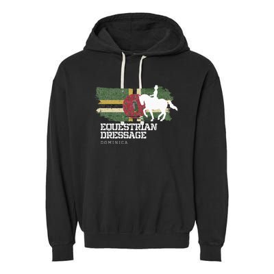 Wo Equestrian Dressage Dominica Horse Rider Garment-Dyed Fleece Hoodie