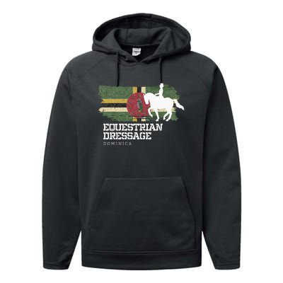 Wo Equestrian Dressage Dominica Horse Rider Performance Fleece Hoodie