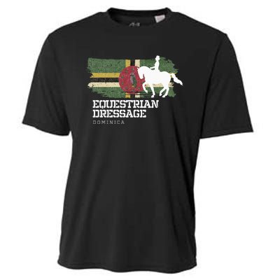 Wo Equestrian Dressage Dominica Horse Rider Cooling Performance Crew T-Shirt