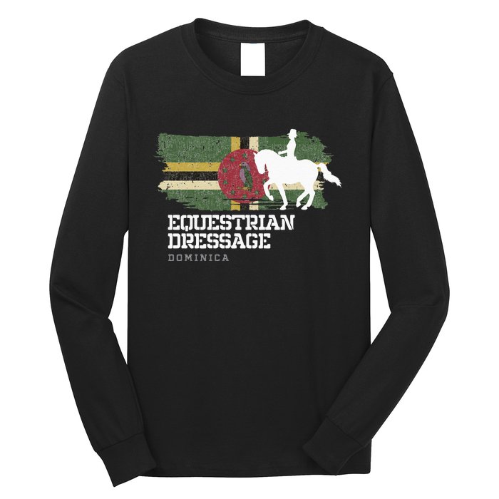 Wo Equestrian Dressage Dominica Horse Rider Long Sleeve Shirt