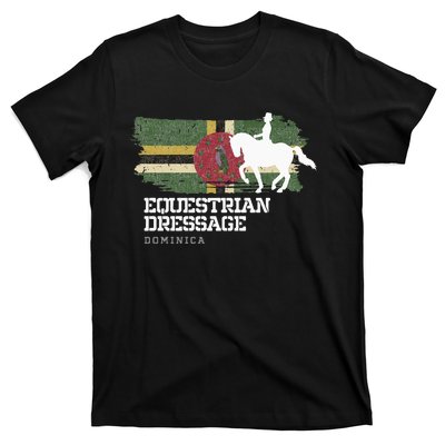 Wo Equestrian Dressage Dominica Horse Rider T-Shirt